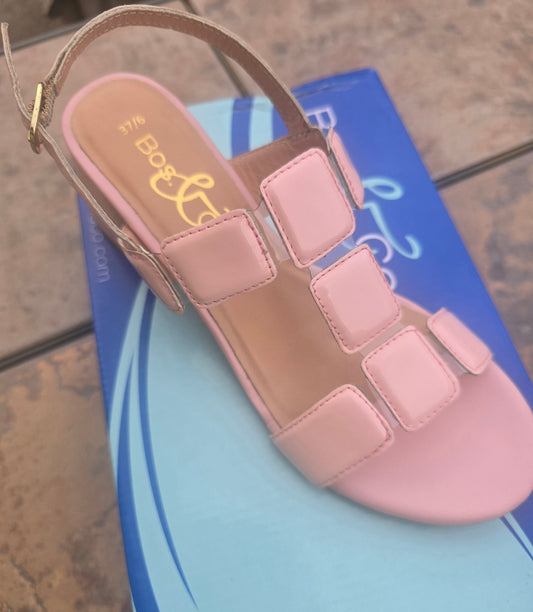 Bos. & Co. Patent Pu Buckle Sandal - Glow