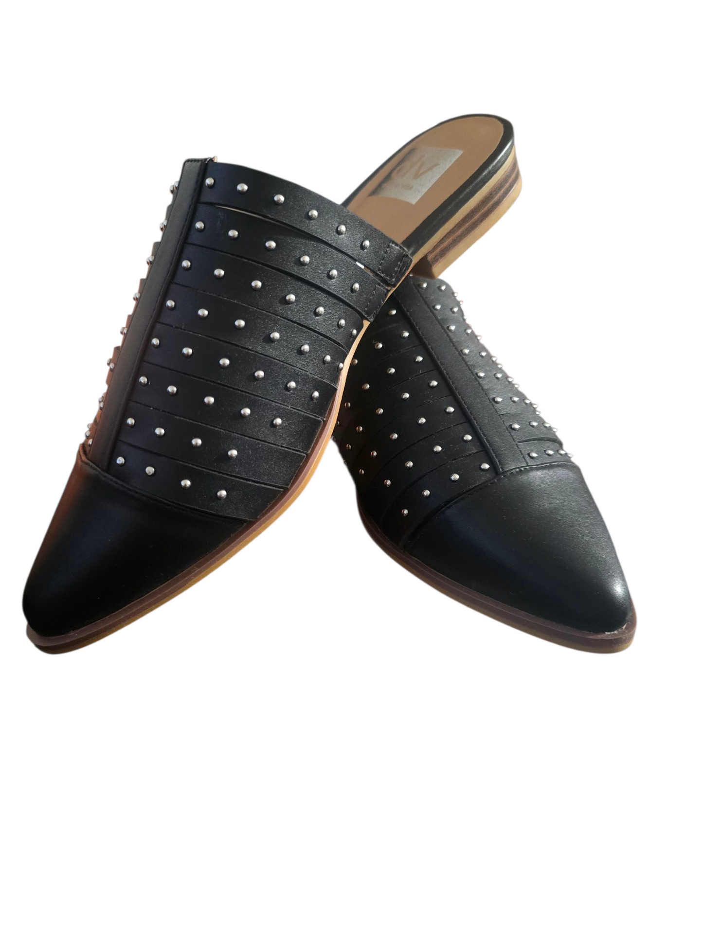 Dv Dolce Vita Black Women's Idilly Woven Slip-On Mule Flats