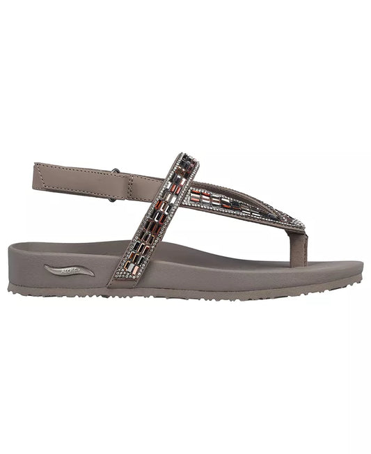 Skechers Women's Arch Fit Cali Meditation - Fancy Love Thong Strap Sandals