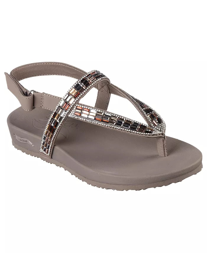 Skechers Women's Arch Fit Cali Meditation - Fancy Love Thong Strap Sandals