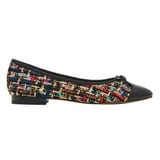 Steve Madden Glossie Black Ladies' Flat Ballerinas Ballets
