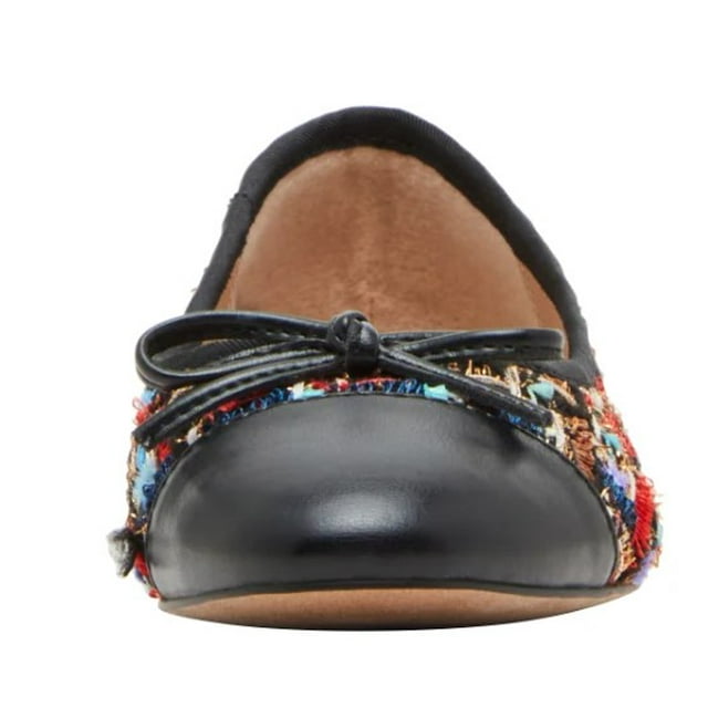 Steve Madden Glossie Black Ladies' Flat Ballerinas Ballets