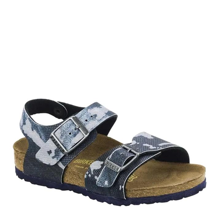 BIRKENSTOCK NEW YORK CITY CAMO BLUE SANDALS