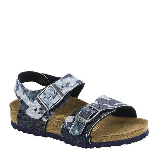 BIRKENSTOCK NEW YORK CITY CAMO BLUE SANDALS