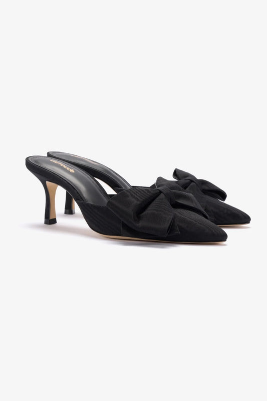 Mini Elle Pump In Black Fabric Larroudé