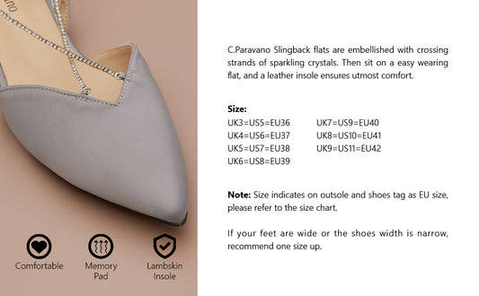 C.Paravano Slingback Flats