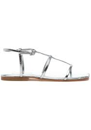 Jeffrey Campbell-Corinth Leather Flat Strappy Sandal