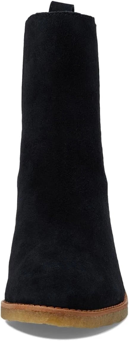 LAUREN RALPH LAUREN- Marianna- Black-Water Resistant Suede Bootie