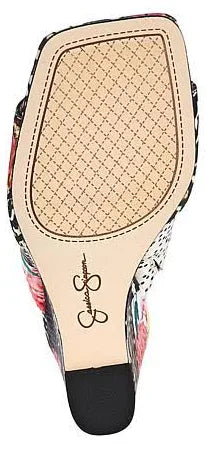 Jessica Simpson Womens Aishia Denim Slip-On Wedge Sandals
