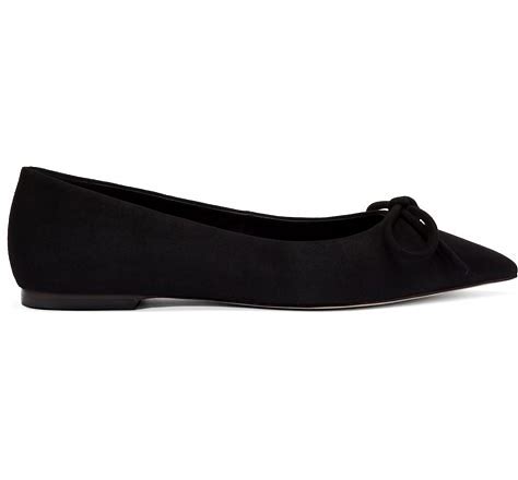 Larroudé Lee Flat In Black Suede