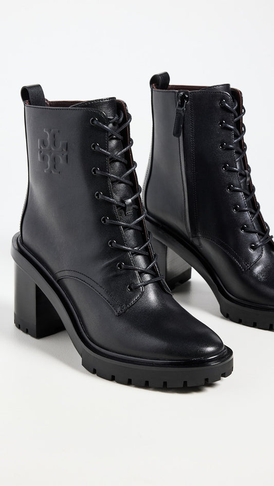 Tory Burch-Double T Lug Boot Vachetta Leather