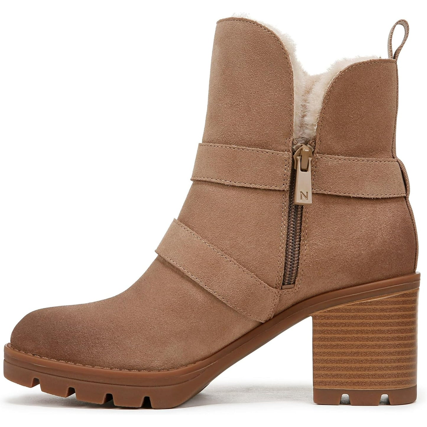 Naturalizer - Verney Moto Water Repellent Bootie Brown Suede