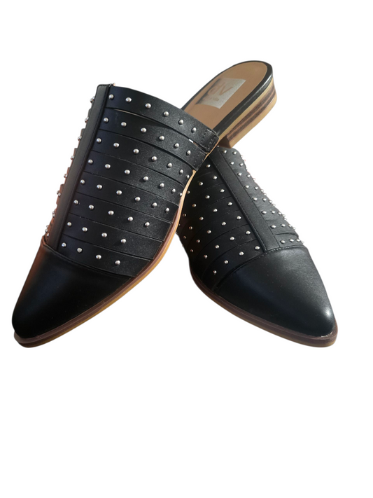 Dv Dolce Vita Black Women's Idilly Woven Slip-On Mule Flats