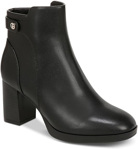 Giani Bernini - Trumann Block Heel Ankle Boots Black