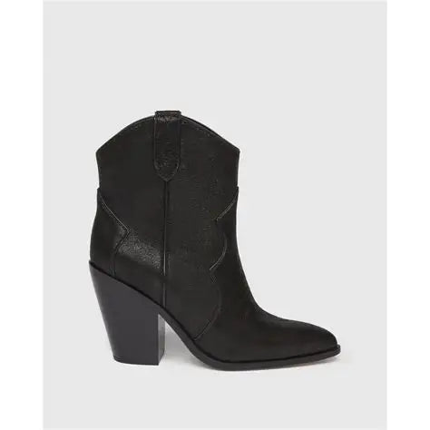 PAIGE Porter Suede Western Ankle Booties