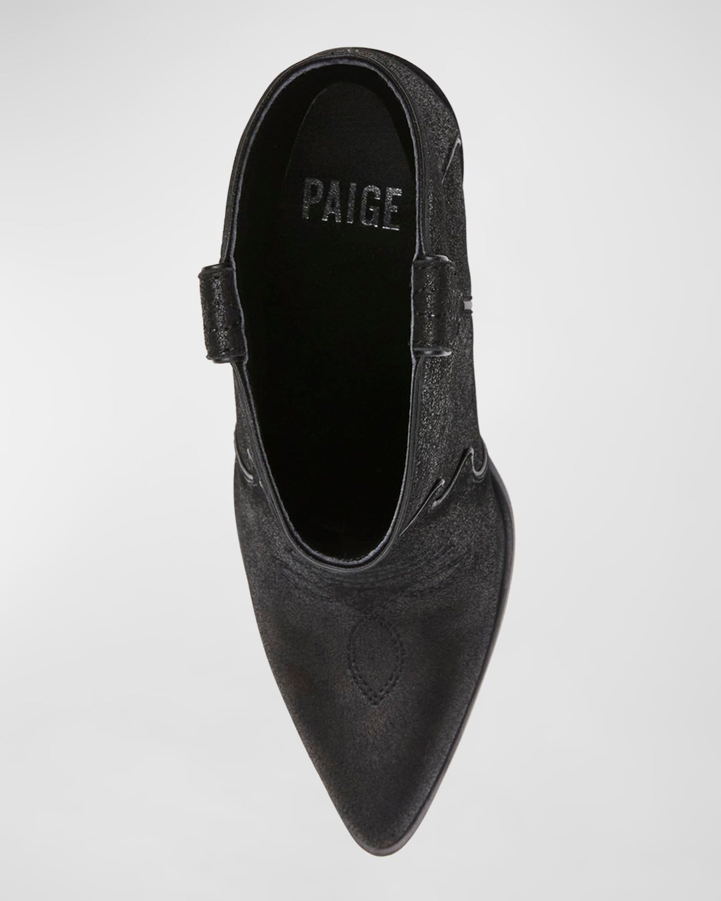 PAIGE Porter Suede Western Ankle Booties