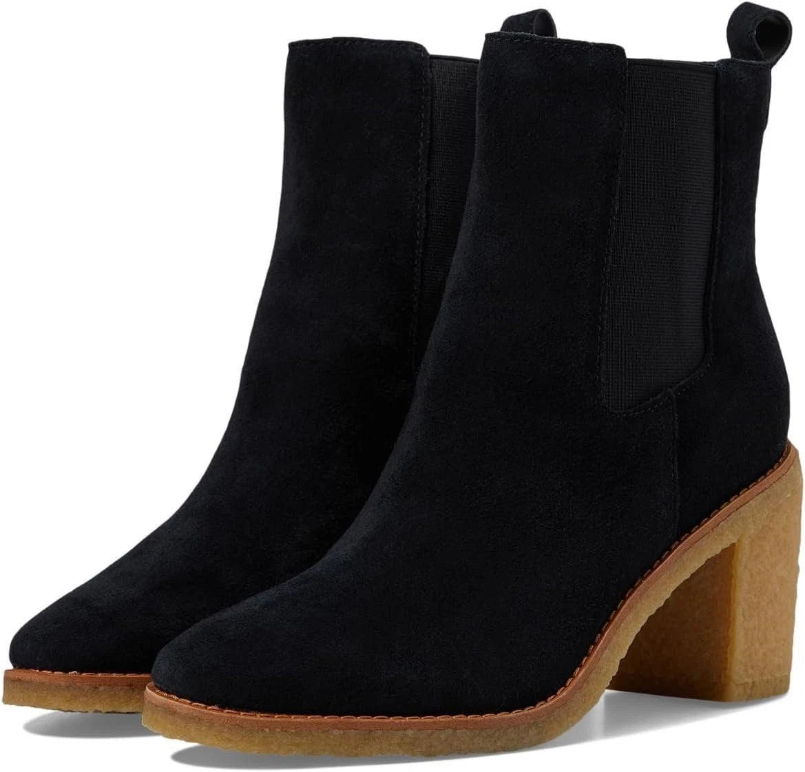 LAUREN RALPH LAUREN- Marianna- Black-Water Resistant Suede Bootie