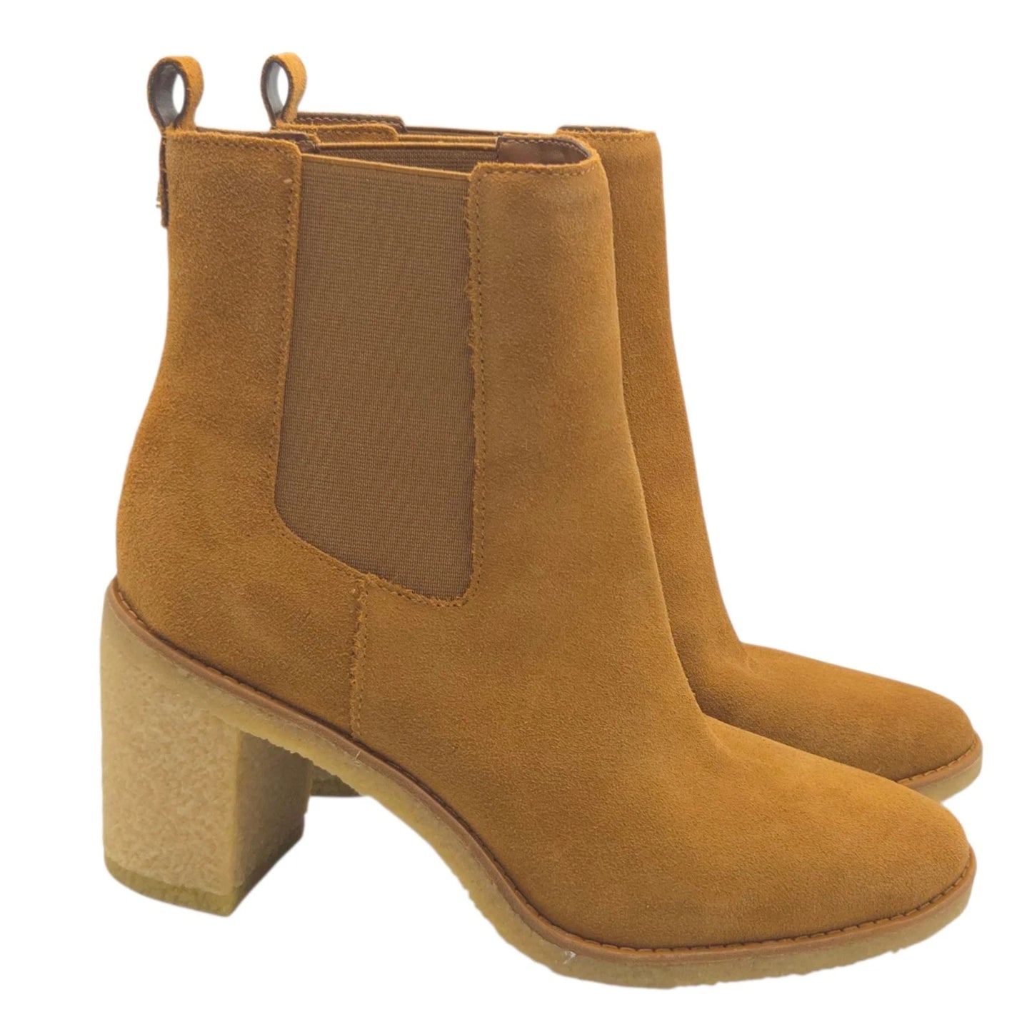 LAUREN RALPH LAUREN- Marianna- Brown-Water Resistant Suede Bootie