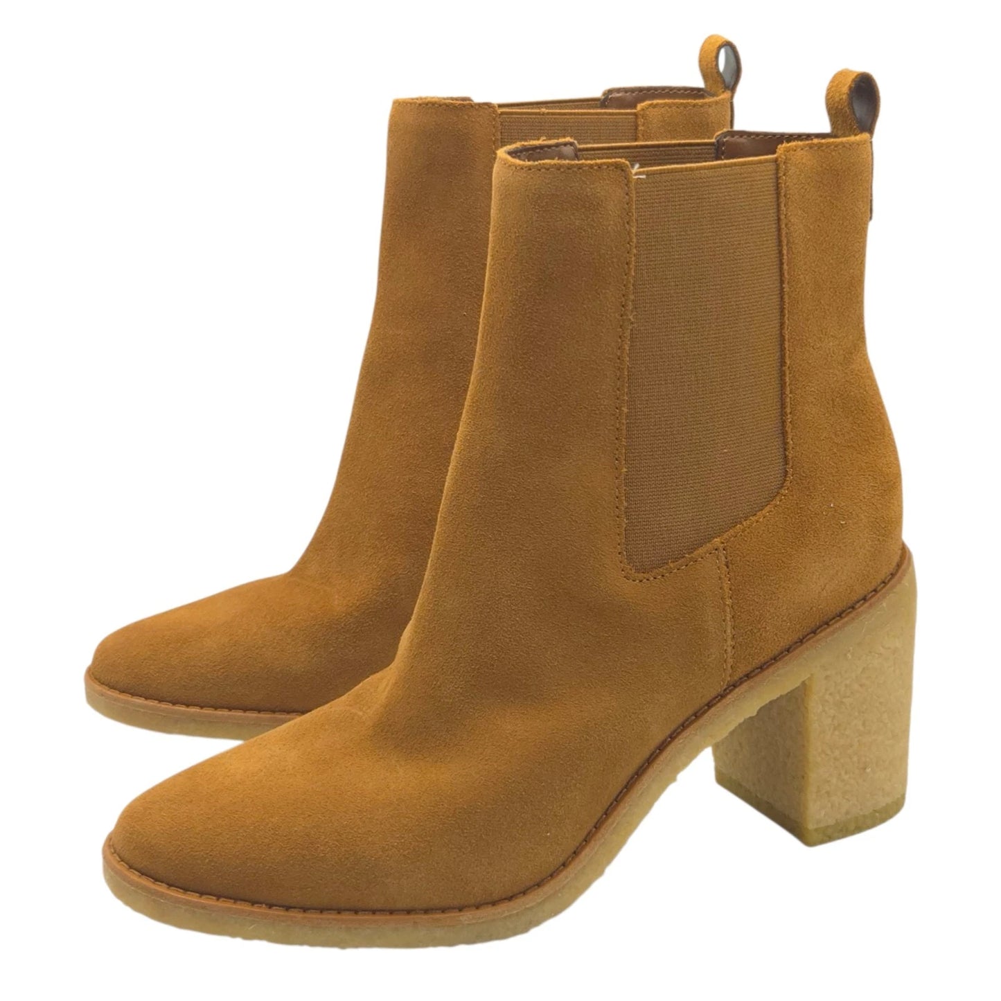 LAUREN RALPH LAUREN- Marianna- Brown-Water Resistant Suede Bootie