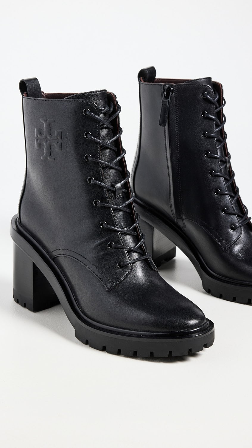 Tory Burch-Double T Lug Boot Vachetta Leather
